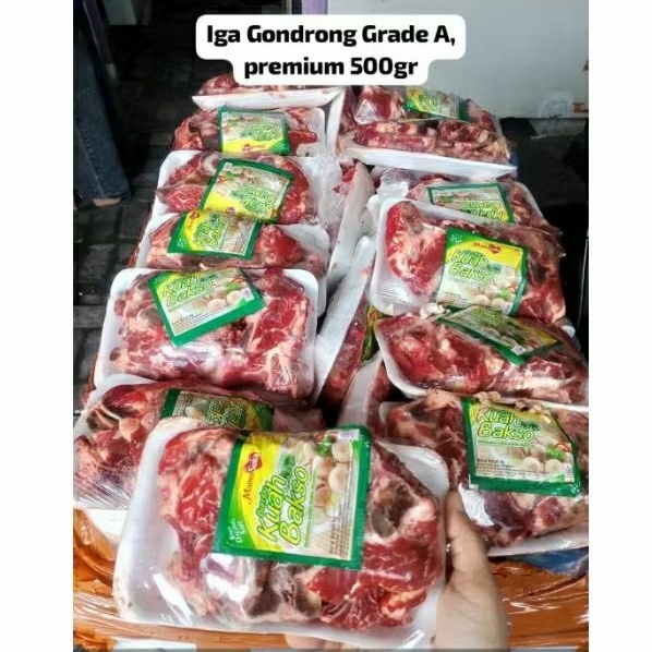 iga gondrong free bumbu 500gram / iga gondrong premium / igon