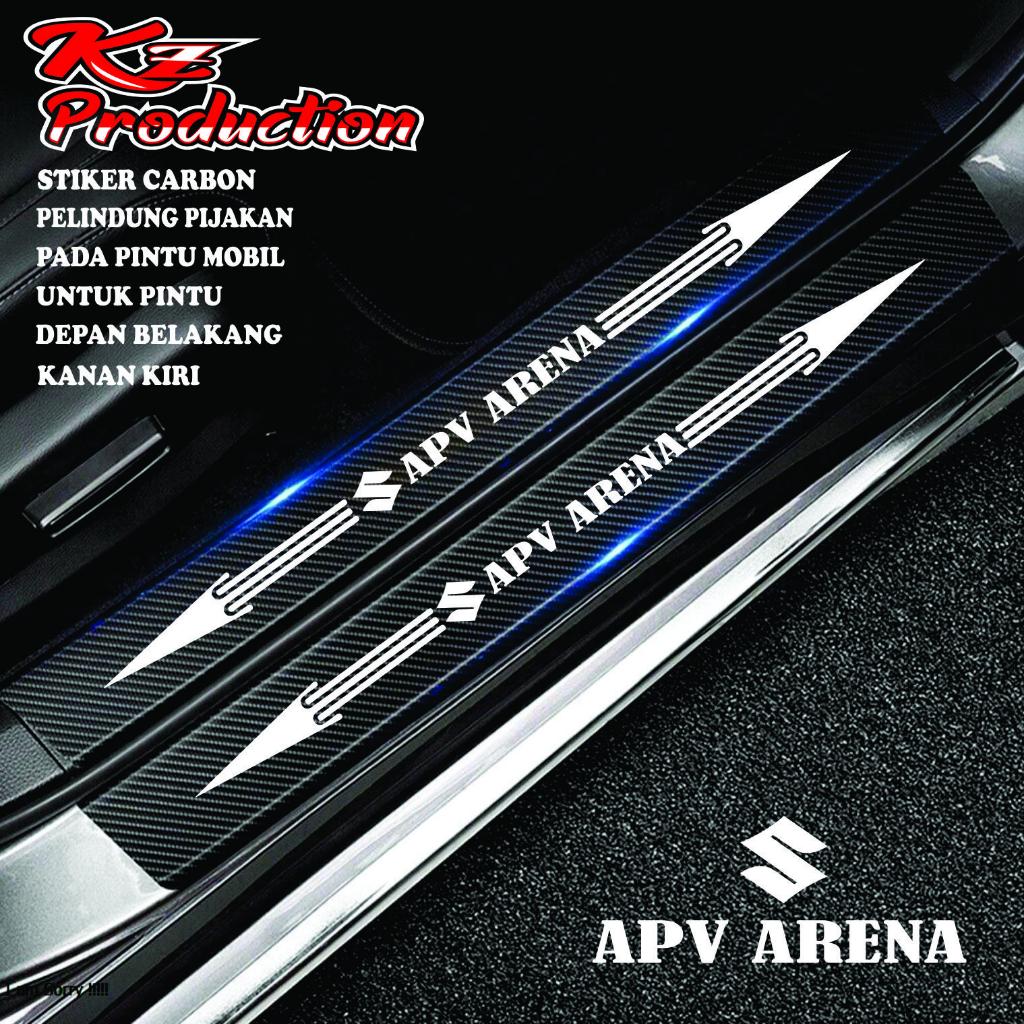 COD Cutting stiker Sill Plate Mobil Apv Arena Stiker Pijakan Pintu Mobil Suzuki Apv Arena
