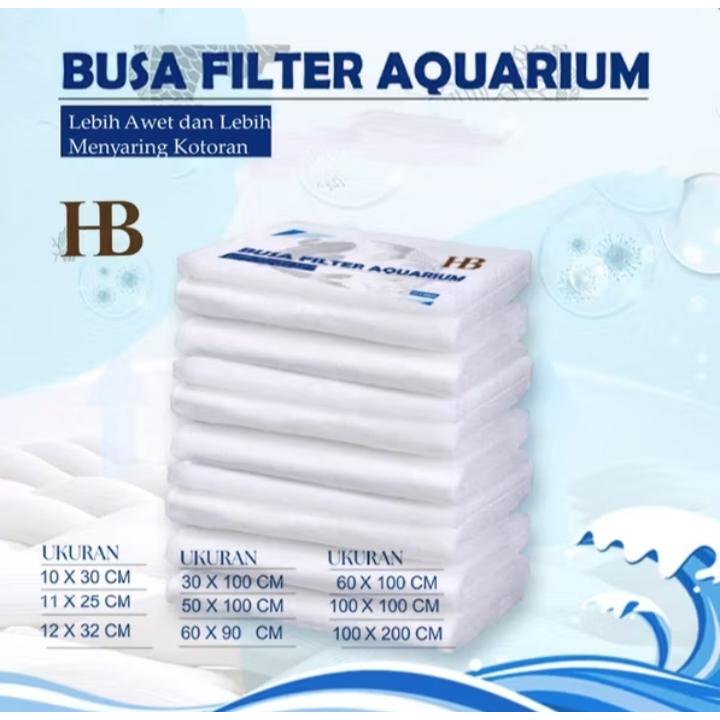 Kapas Filter Kolam Ikan Ukuran Besar Jumbo Harga Meteran Dakron Busa Filter Akuarium Penyaring Kotor