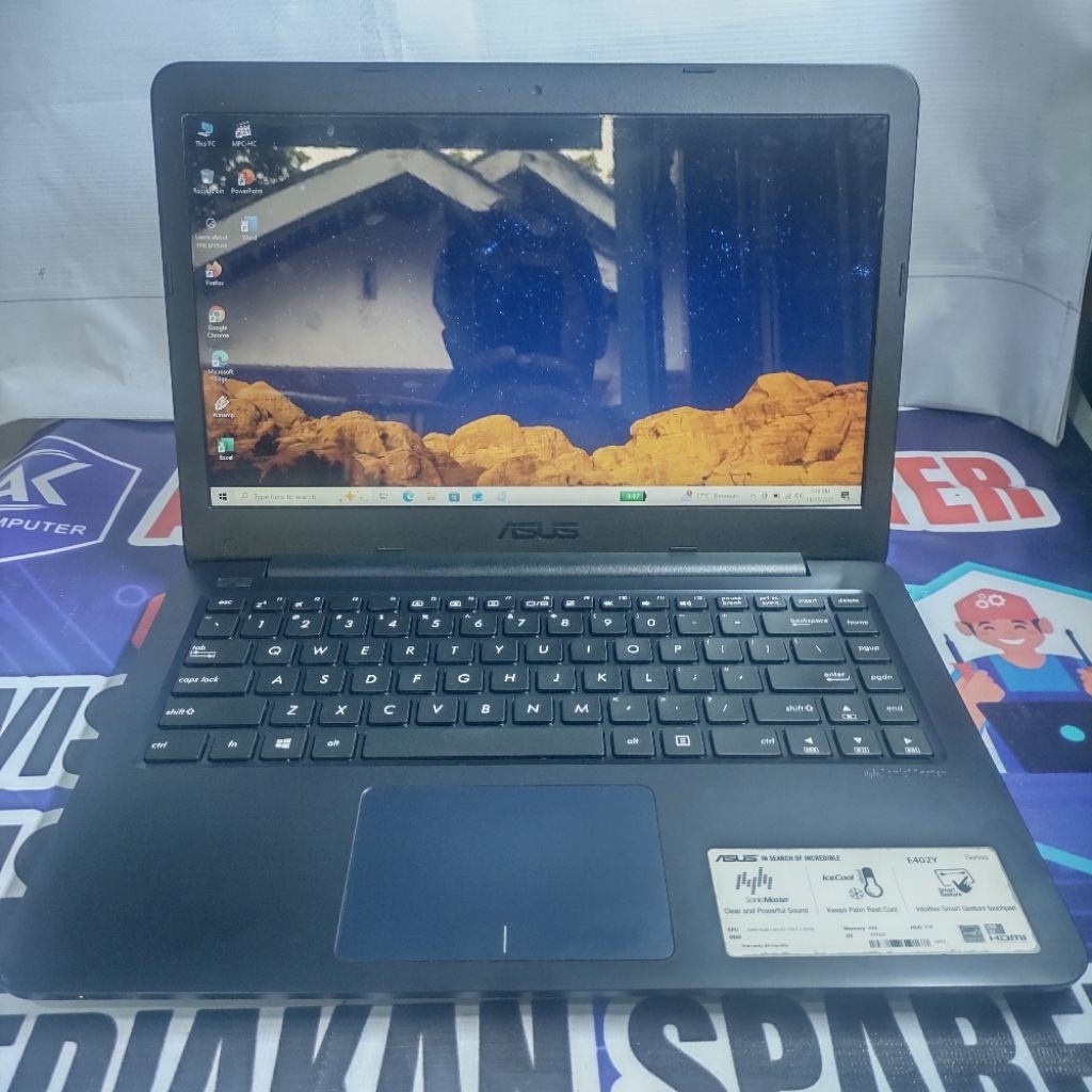 LAPTOP MURAH ASUS E402YA AMD E2-7015 RAM 4GB SSD 128GB