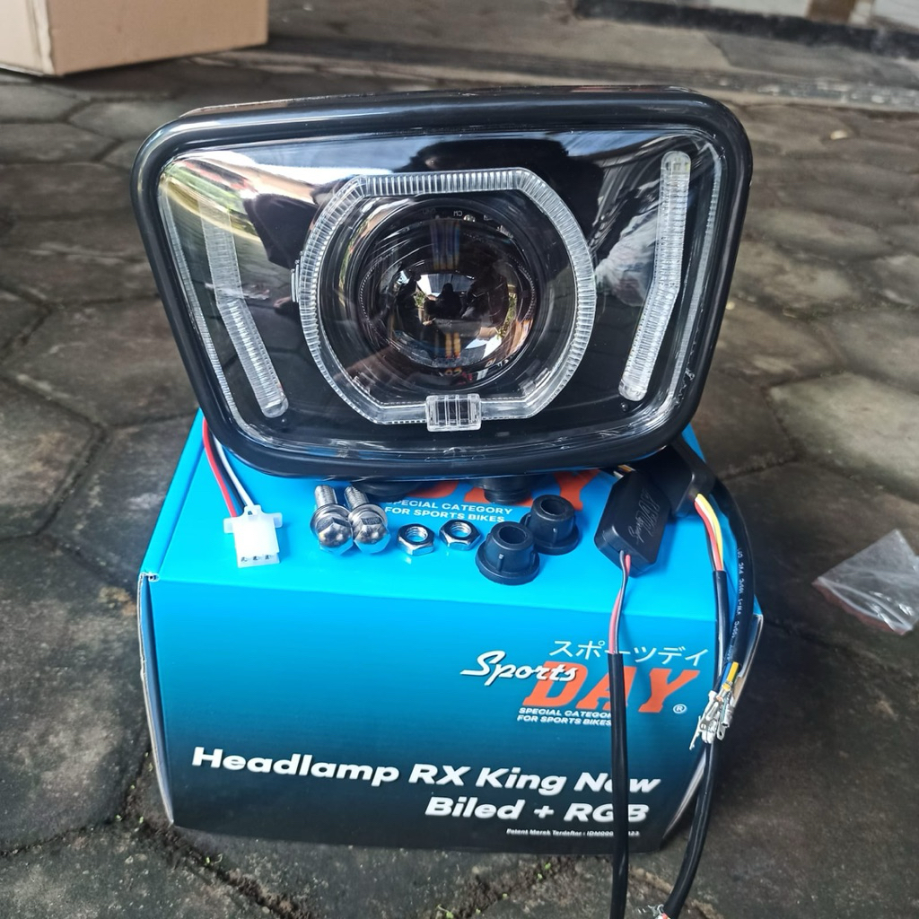Lampu Biled set batok Rx king Headlamp Rx king Biled Dan daymaker rx king RGB