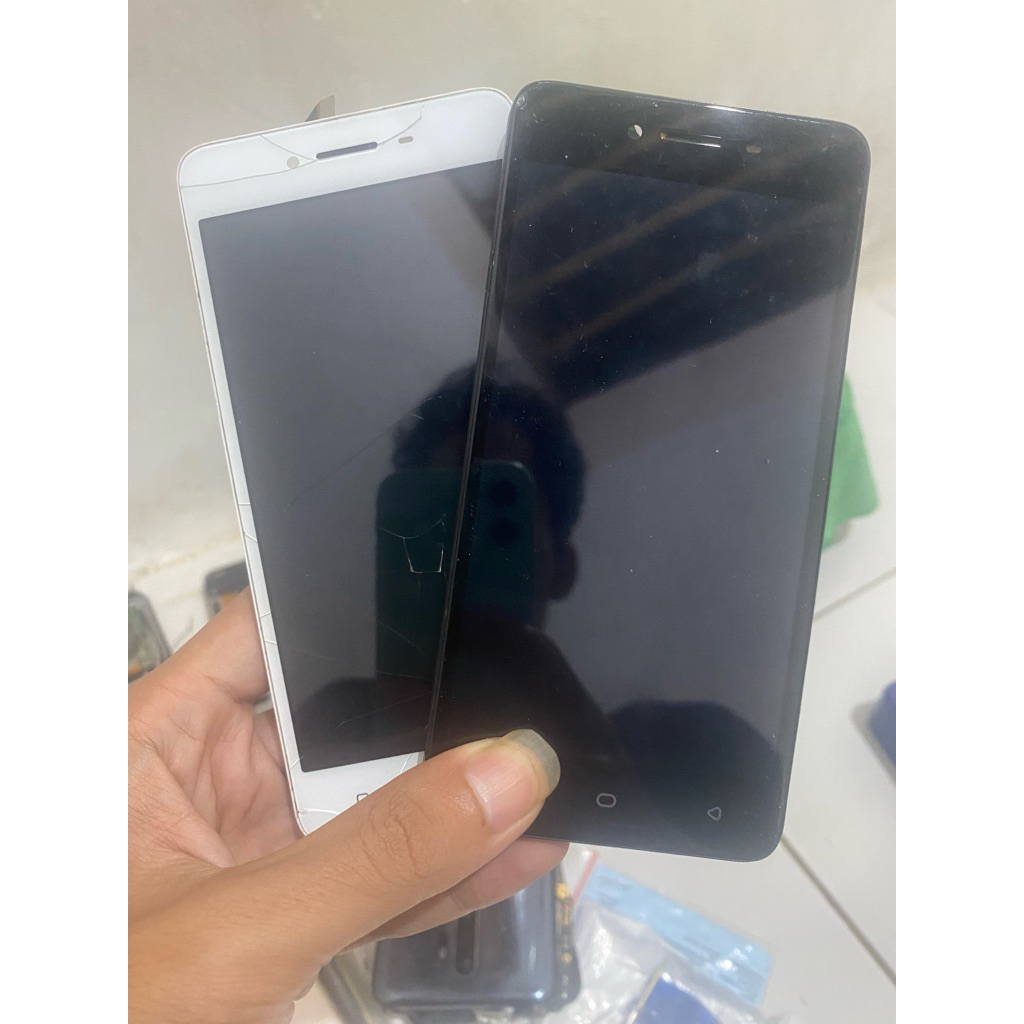 FRAME TULANG TENGAH TATAKAN LCD OPPO A37 ORIGINAL COPOTAN