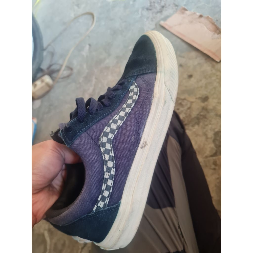 sepatu vans old school Dx surplus mix dress blue second good condition