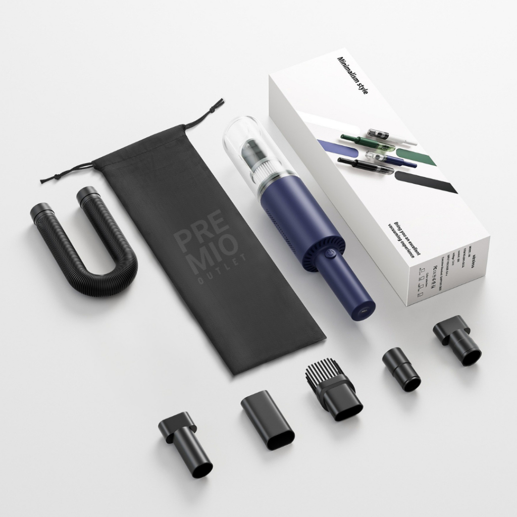 PREMIO Mini Vacuum Cleaner Penyedot Debu Mobil Rumah Portable Wireless