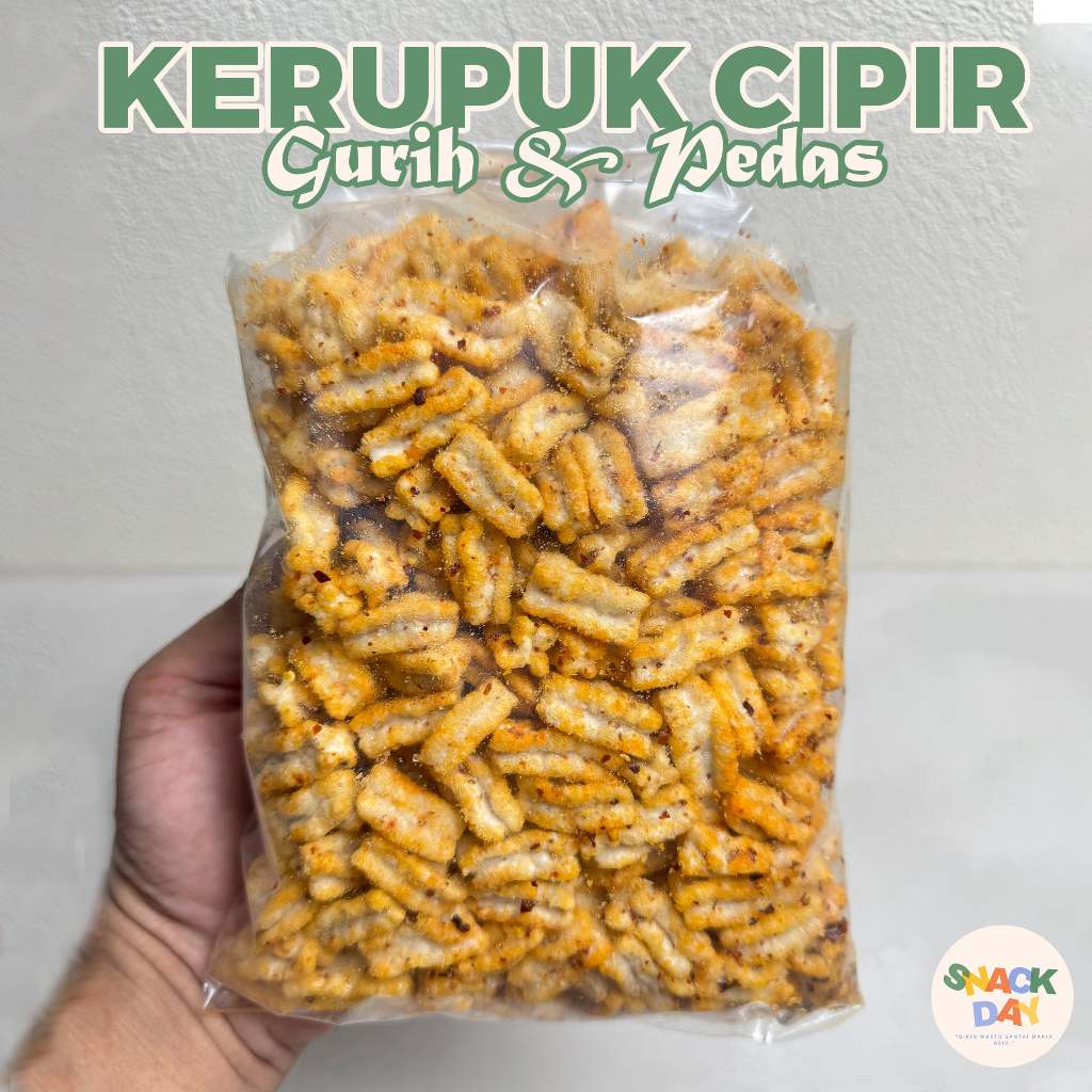 Snack Cipir Kerupuk Seblak Kriuk Pedas Viral Makanan Ringan Cemilan 250gr