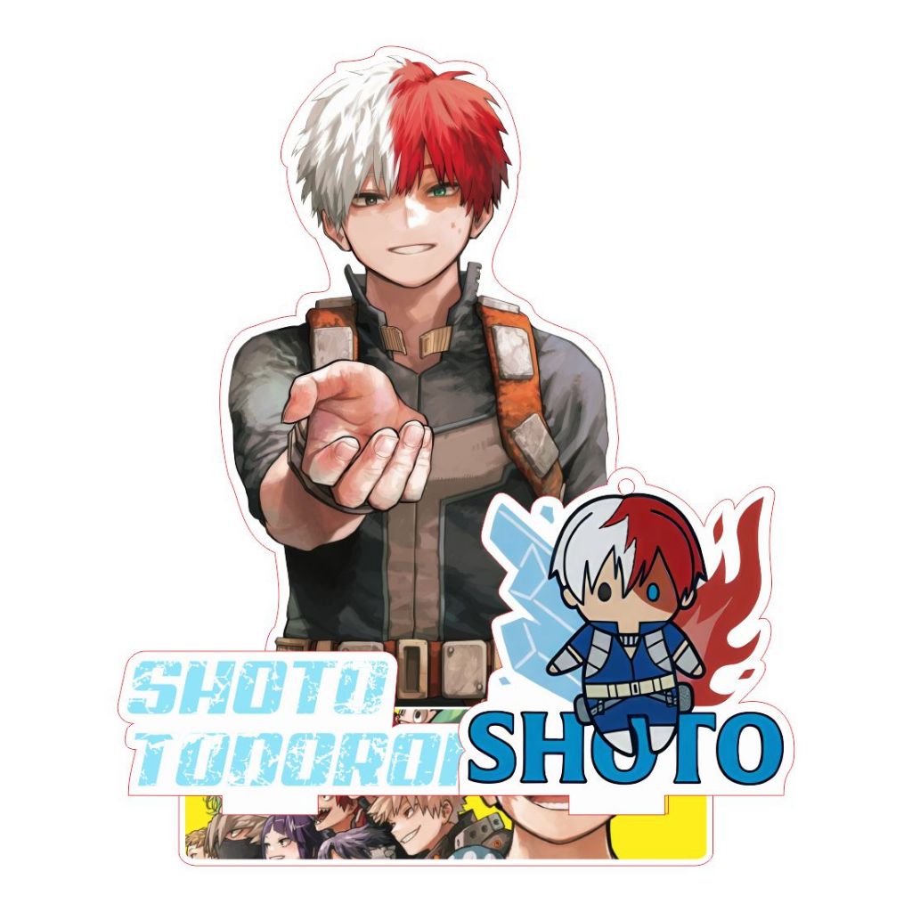 Keyring Standee akrilik anime MHA my hero academia Shoto Todoroki
