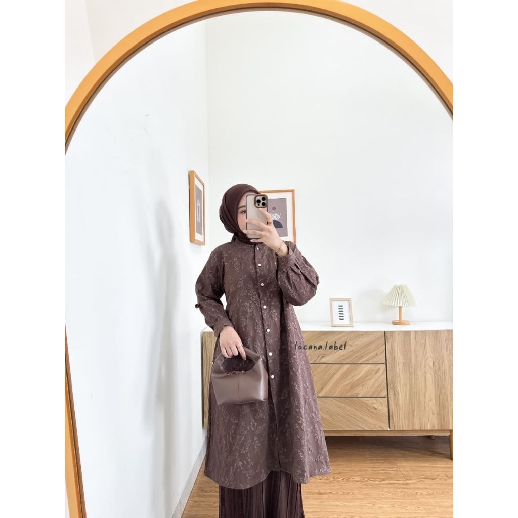 EMBOSS TUNIK LOCANA LABEL ORI