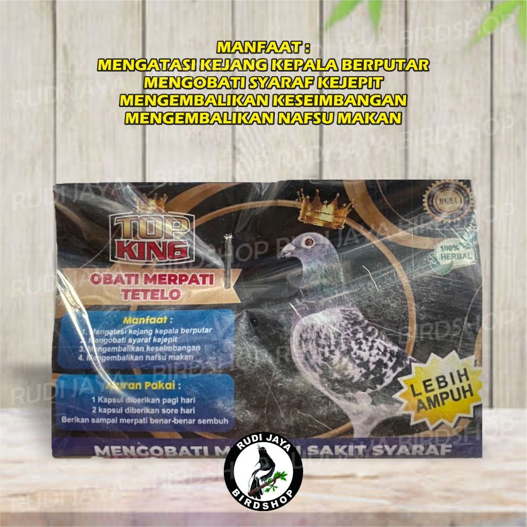 KING TETELO MERPATI 1 SACHET OBAT BURUNG MERPATI SAKIT AYAN SYARAF TELO KEPALA BERPUTAR