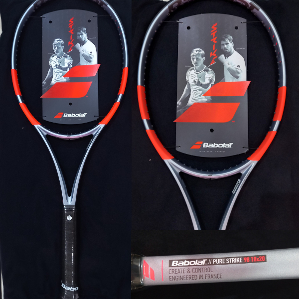 Raket Tenis Babolat Pure Strike 98 G4 Grey 2025 18x20 98" 305 gr