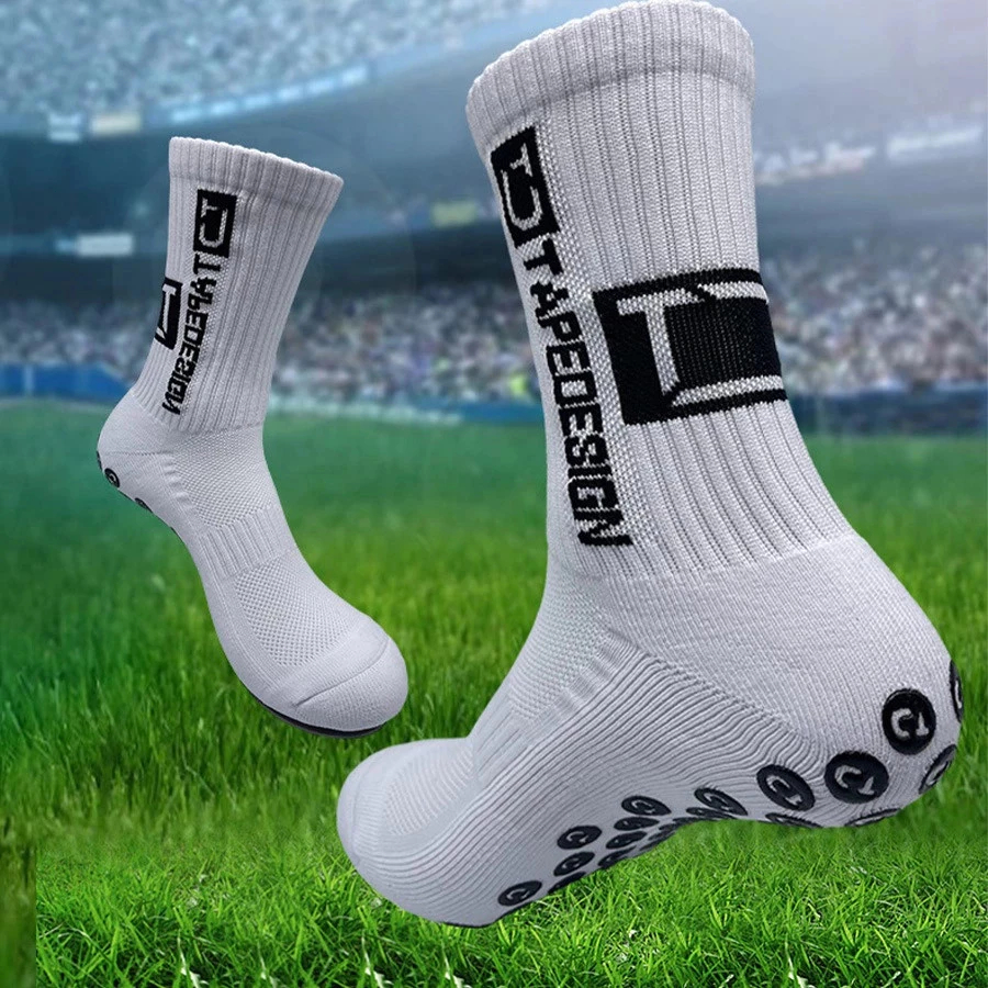 Kaos Kaki Anti Slip Futsal Sepakbola Hitam Putih Kaos Kaki Anti Slip Futsal - Kaos Kaki Anti Pendek 