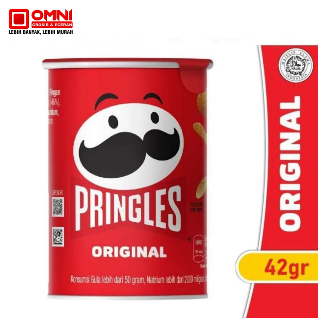 Pringles Potato Crisps Original 42g - Keripik Kentang PRINGLES ORIGINAL 42 GR