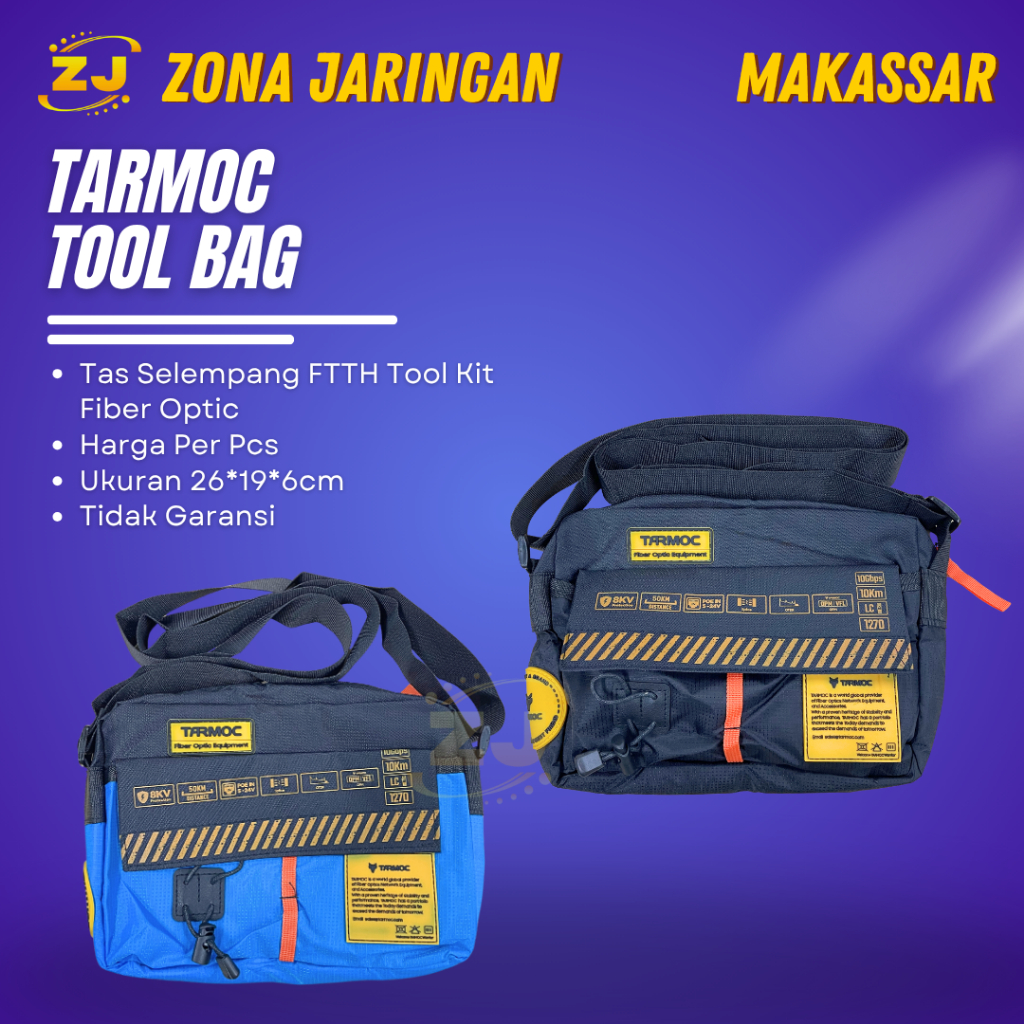 Tarmoc Tool Bag | Tas Selempang FTTH Tool Kit Fiber Optic