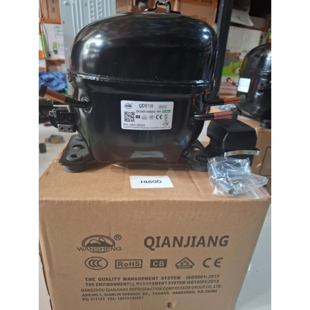 Kompresor kulkas 2pintu 1/4ph QD91H R134 original
