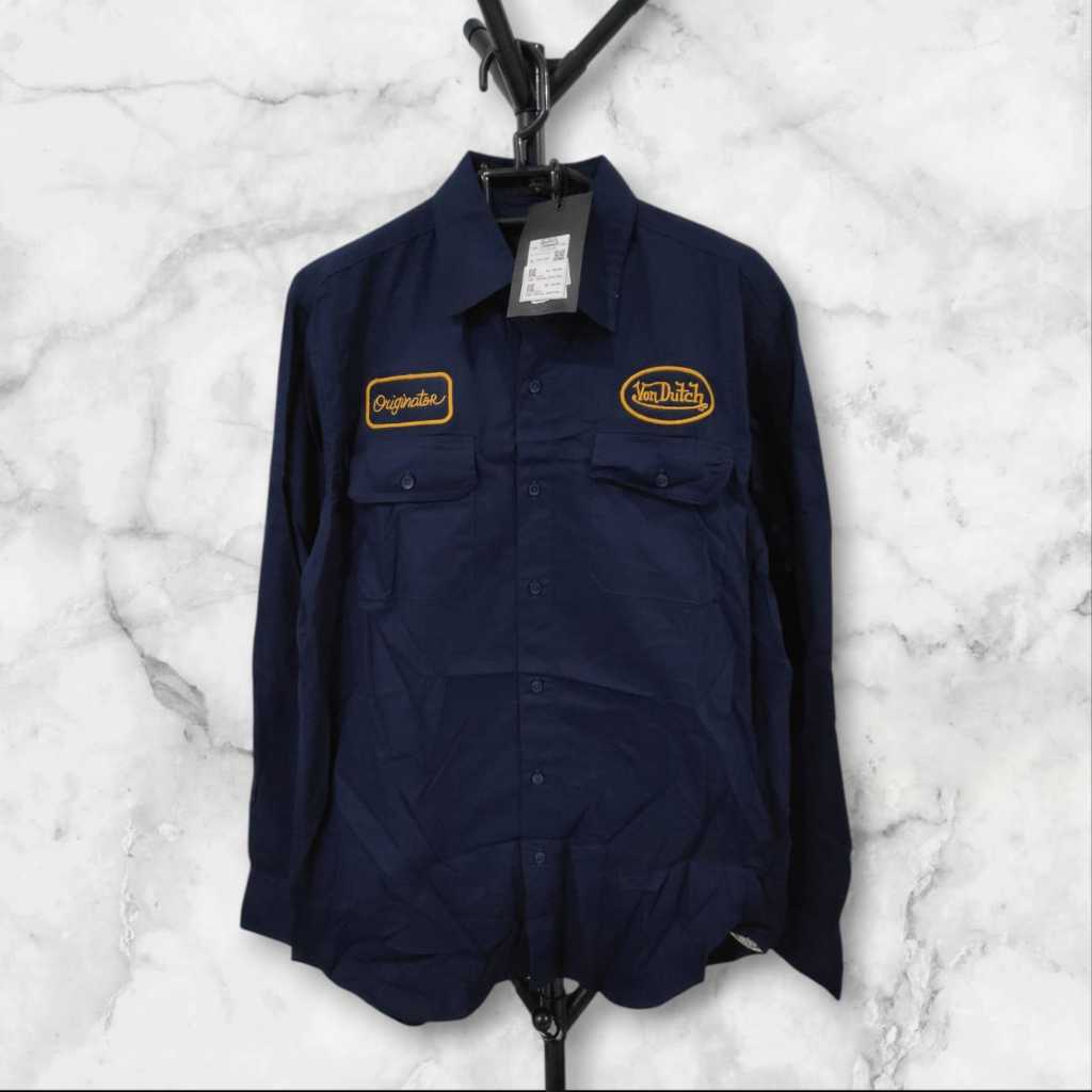 Von Dutch Workshirt Longsleeve 1336 Original | Kemeja Pria Lengan Panjang Von Dutch Original Branded