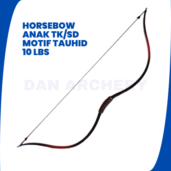 Busur Panah Anak TK SD Pemula Model Horsebow 10-15 Lbs PVC