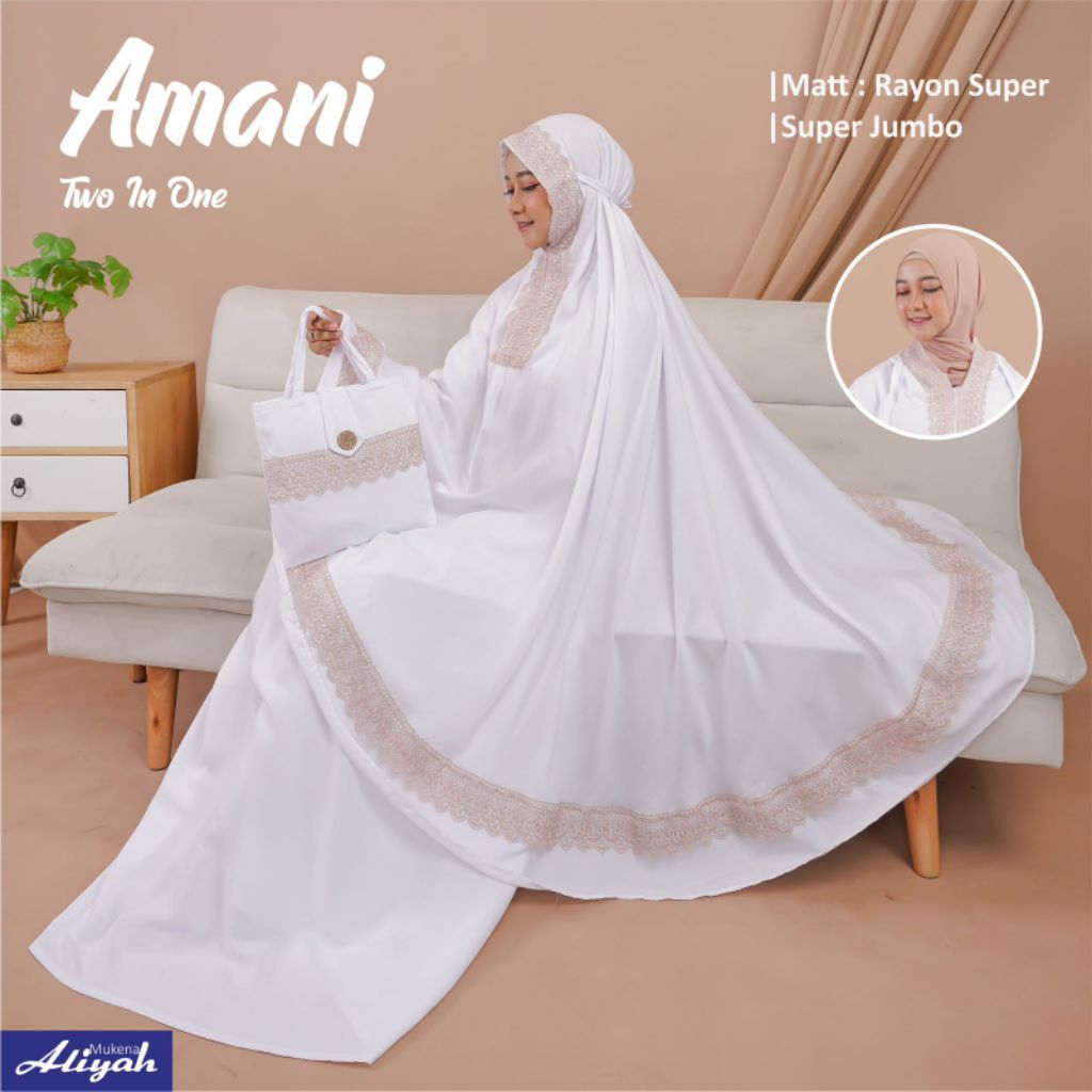 MUKENA DEWASA PUTIH RENDA