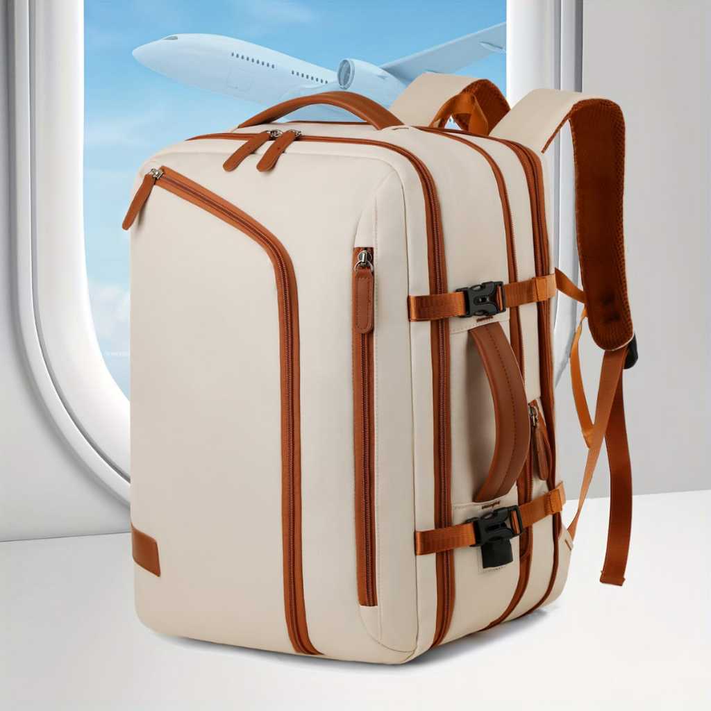 Tas Travel Wanita Kulit Asli - Tas Ransel Multifungsi Kapasitas Besar Kulit Asli