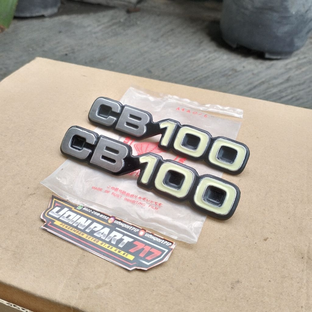 Emblem box aki cb100 logo box aki cb100 kwalitas bagus