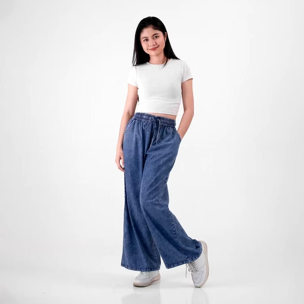 CELANA KULOT JEANS PANJANG DEWASA SOFT JEANS UKURAN.SETANDAR JUMBO SUPER JUMBO BB.45.KG-100.KG