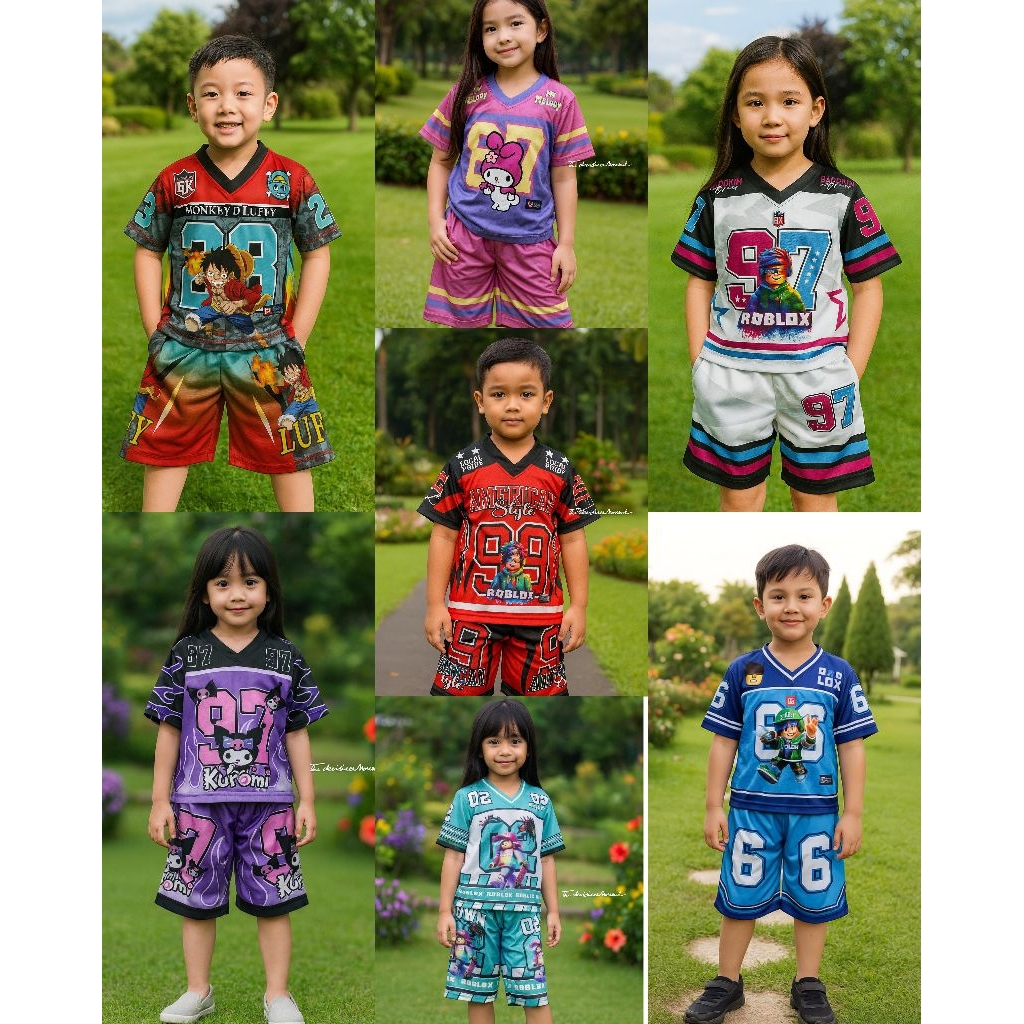 Setelan Baju Jersey Anak Milano Dryfit Grosir