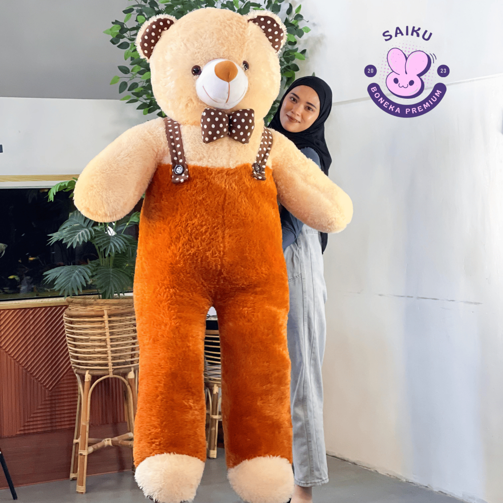 Boneka Teddy Bear Jumbo 1,5 Meter Boneka Beruang Besar kado ulang tahun gemoy lucu
