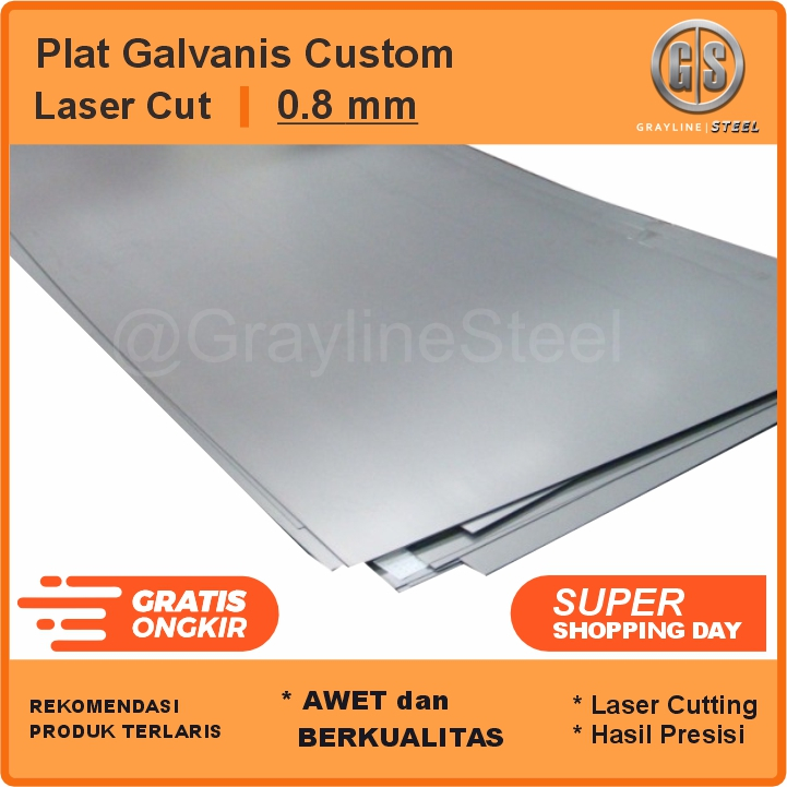 0.8 mm - Plat Galvanis - Custom Plat Galvanis