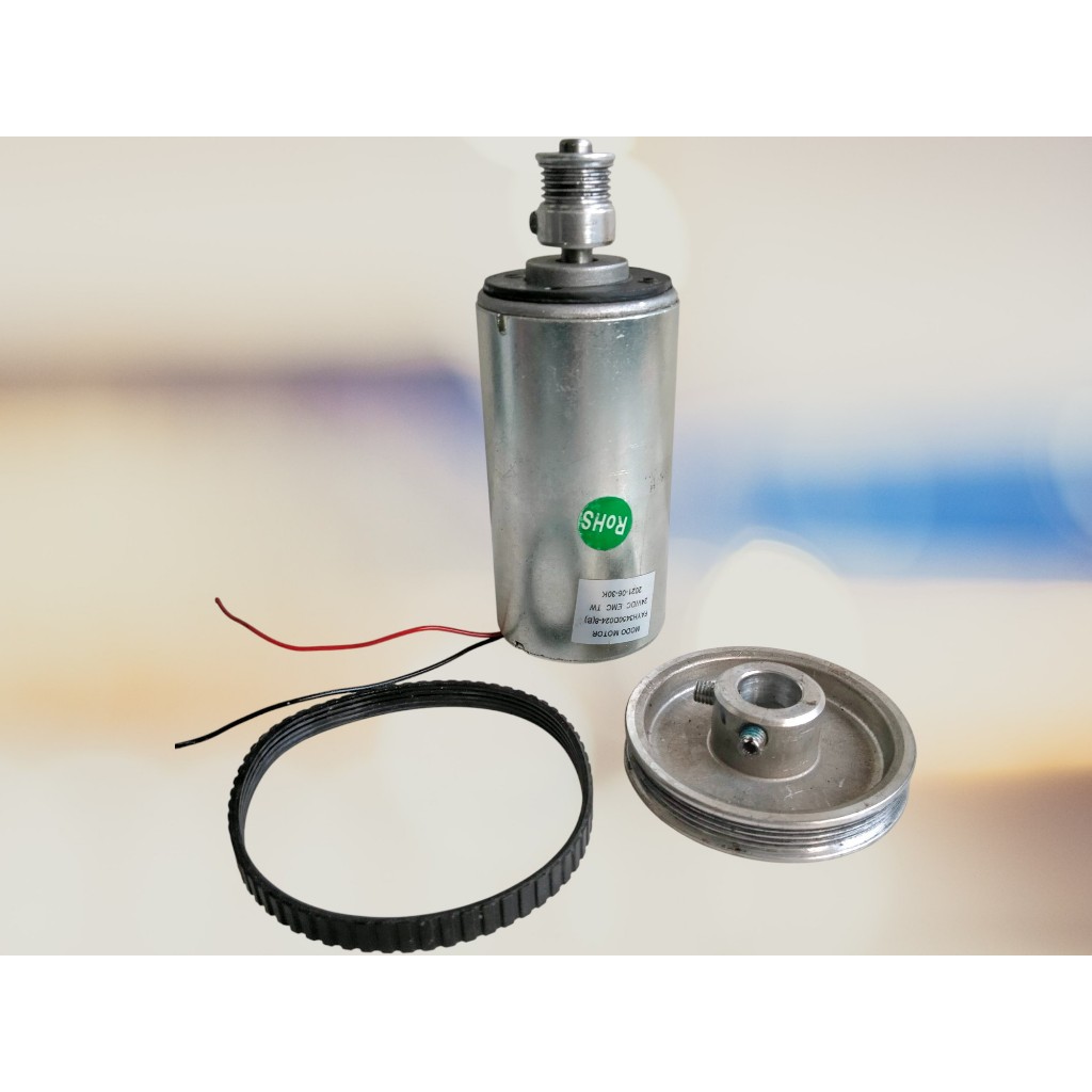 Dc Motor MODO MOTOR FAYH3450D024-8(B) 24V 0.07A 2350RPM + Timing belt & Pulley Tambahan