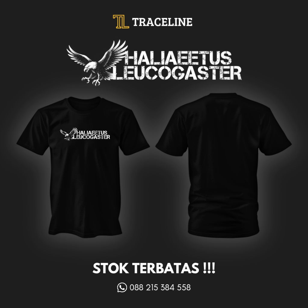 Kaos Persijap : Haliaetus Leucogaster (Elang Laut Dada Putih)