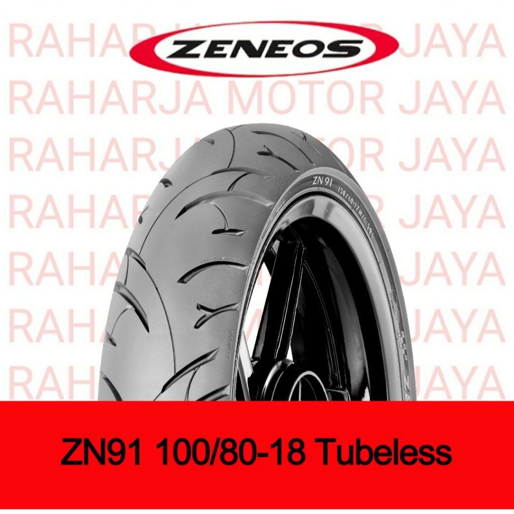 BAN ZENEOS ukuran 100/70-17, 100/80-17 Tubeless