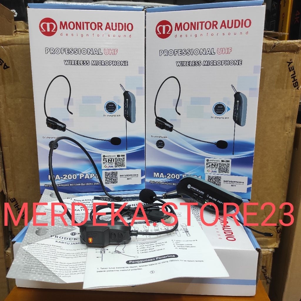 NEW Micropone Wireless Headset MONITOR AUDIO MA-200 PAP-1 | MONITOR AUDIO MA200 PAP1 | MONITOR AUDIO