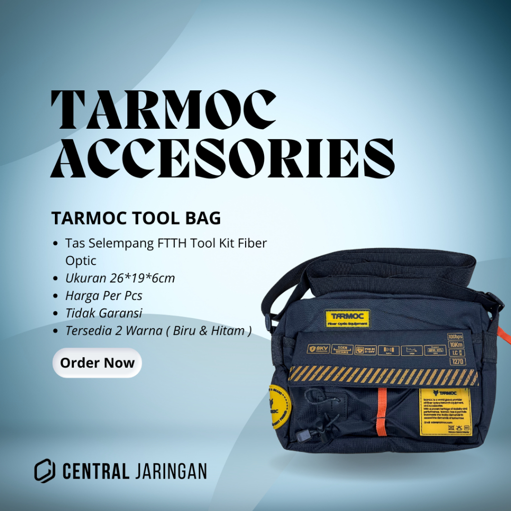 Tarmoc Tool Bag | Tas Selempang FTTH Tool Kit Fiber Optic