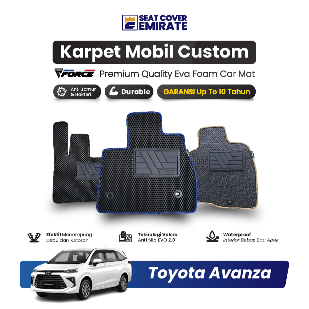 KARPET MOBIL TOYOTA AVANZA | EVA PREMIUM BERGARANSI BY EMIRATE