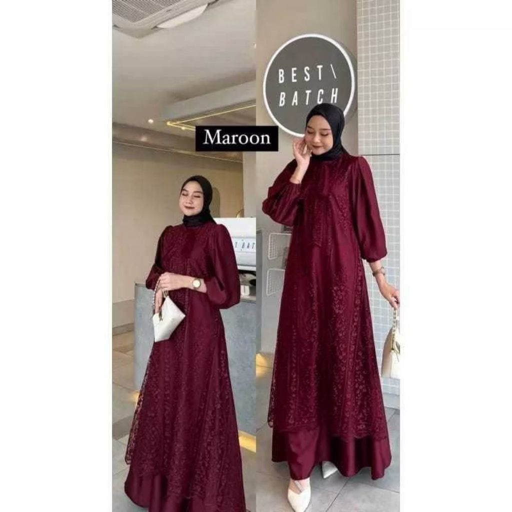 Classy dress tile brokat payet