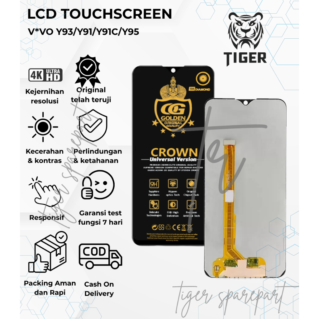 LCD TOUCHSCREEN VIVO Y91 / LCD VIVO Y91C / LCD VIVO  Y93 / LCD VIVO  Y95  COMPLETE FULLSET