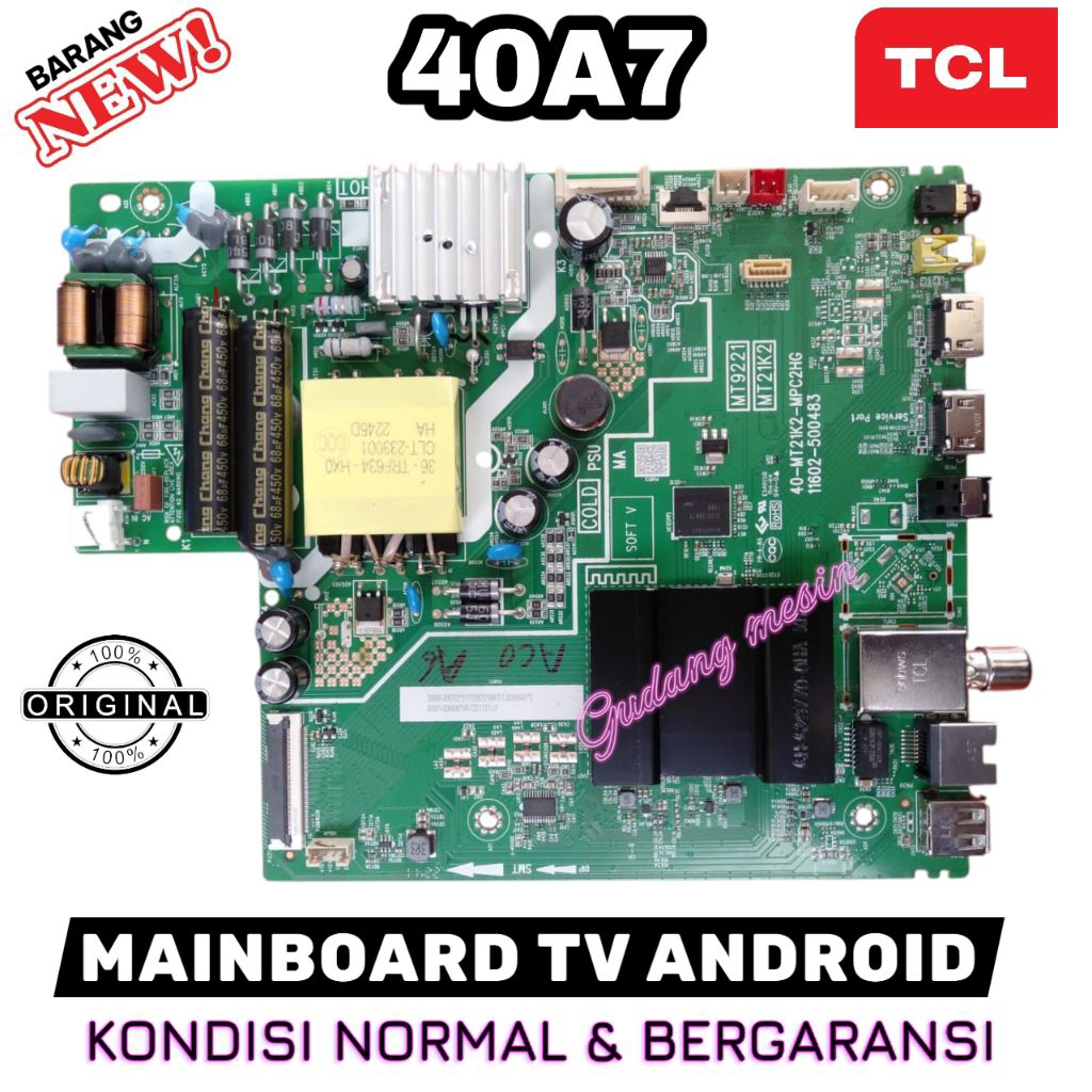MB TV TCL 40A7 / MAINBOARD TV TCL 40A7 / MESIN TV TCL 40A7 / MODUL TV TCL 40A7 / MB TCL 40A7 / 40A7