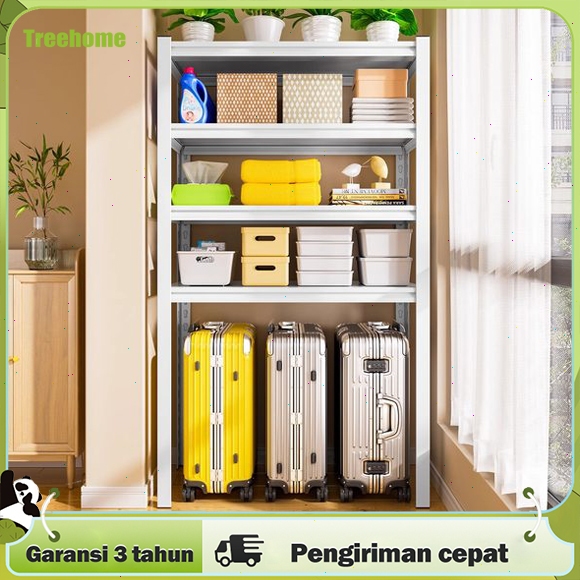Rak Besi Siku 5 Susun 100% Besi Rak Gudang Rak Serbaguna Rak Dapur Rak Aquarium Rak Besi Siku