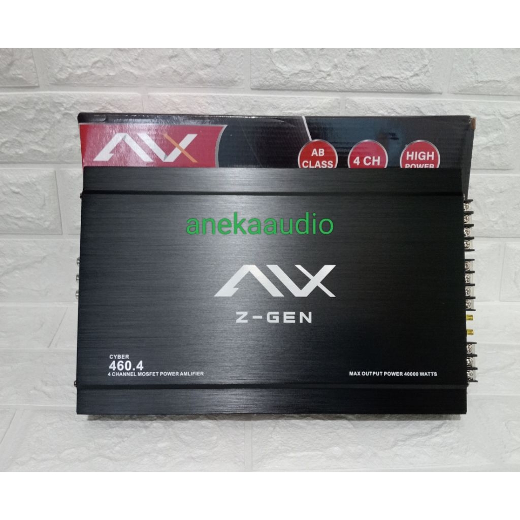 Power amplifier AVX Z-GEN 460.4 mosfet 4 Chanel 40000 Watt Amplifier AVX 460 Tenaga badak
