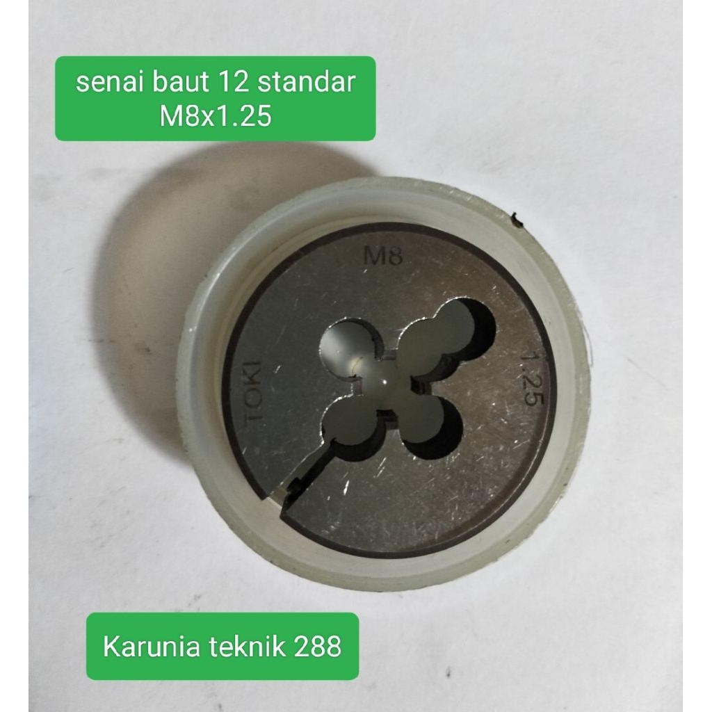 senai roundies pipa toki standar baut 12 m8x1.25