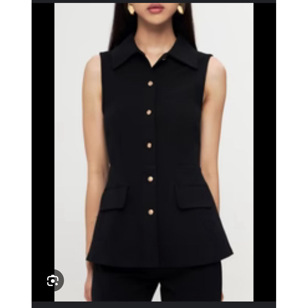 PRELOVED DUMA PRANKO TOP BLACK