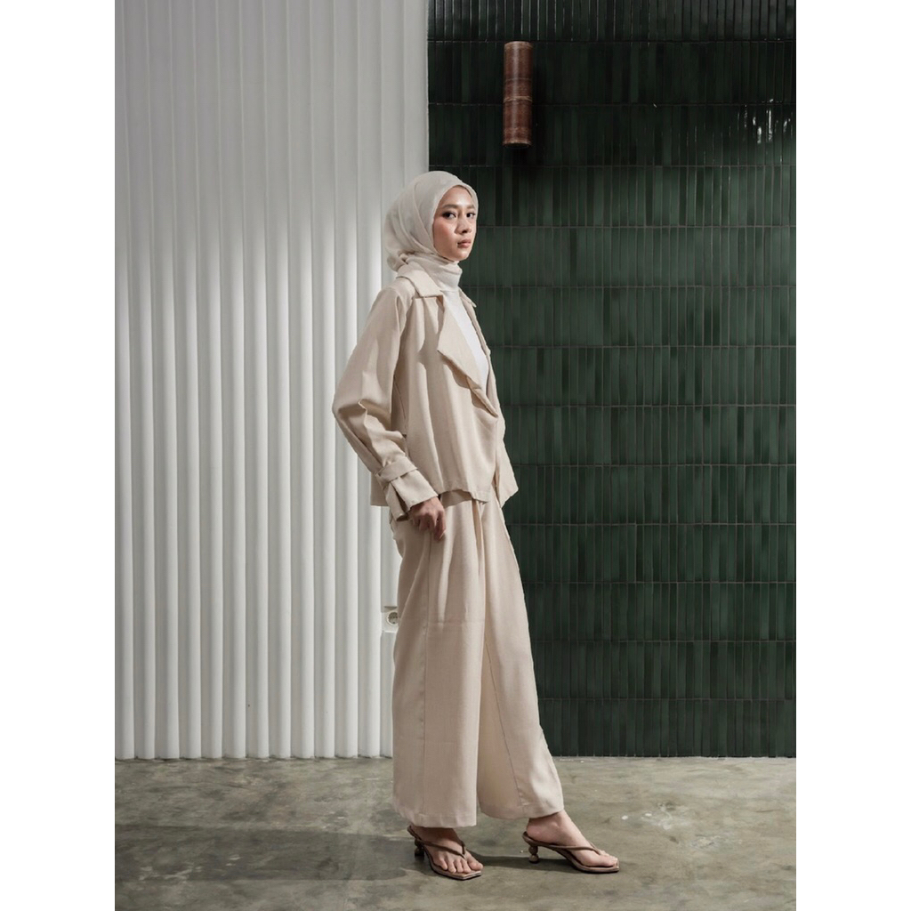 Razve pants creme - AlezaLabel | celana wanita | pants wanita | alezalabel