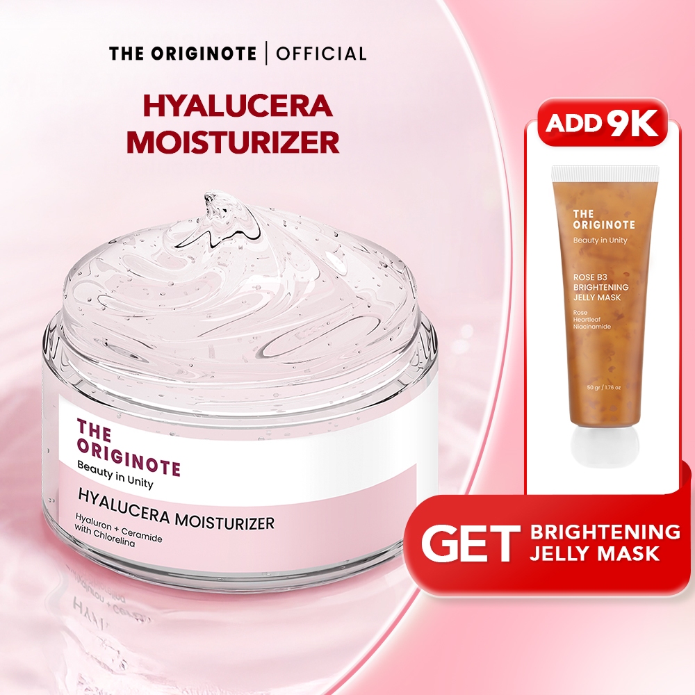 The Originote Hyalucera Moisturizer Gel Pelembab Wajah Ceramide Hyaluronic Acid Melembabkan Menghidr