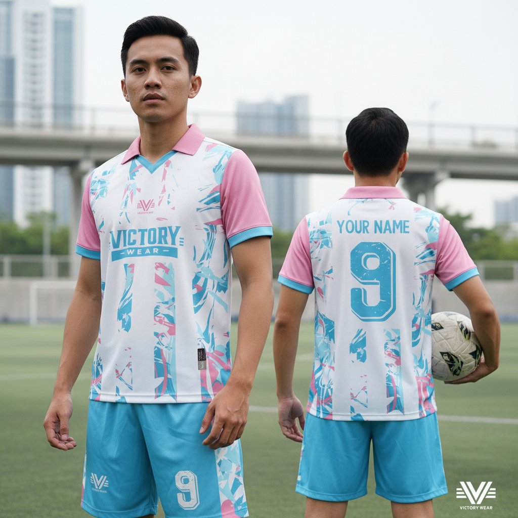 JERSEY FUTSAL BOLA  BIRU HITAM VW03 - JERSEY FUTSAL - JERSEY VOLI  FULL PRINTING VICTORY WEAR VW09