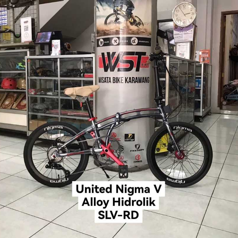 SEPEDA LIPAT 20 UNITED NIGMA V NIGMA III ALLOY REM CAKRAM HIDROLIK