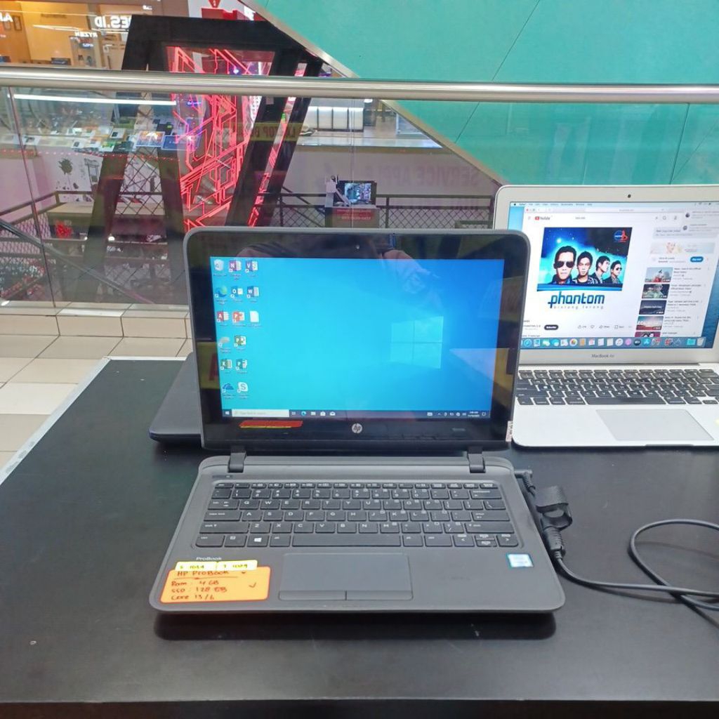 laptop hp probook 11 g2 core i3 6100U ram 4gb ssd 128gb touchscreen  1034
