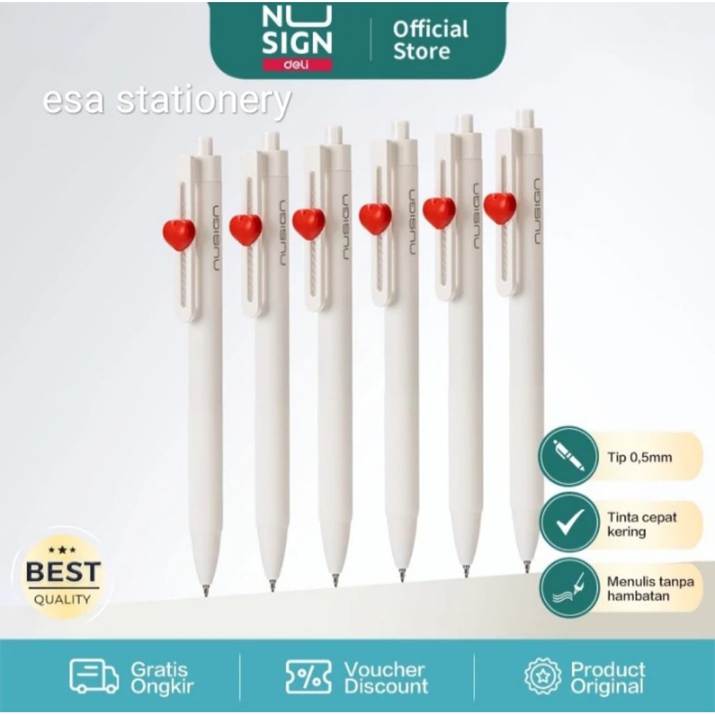 Deli X Nusign Puzzle 0.5mm Black Gel pen