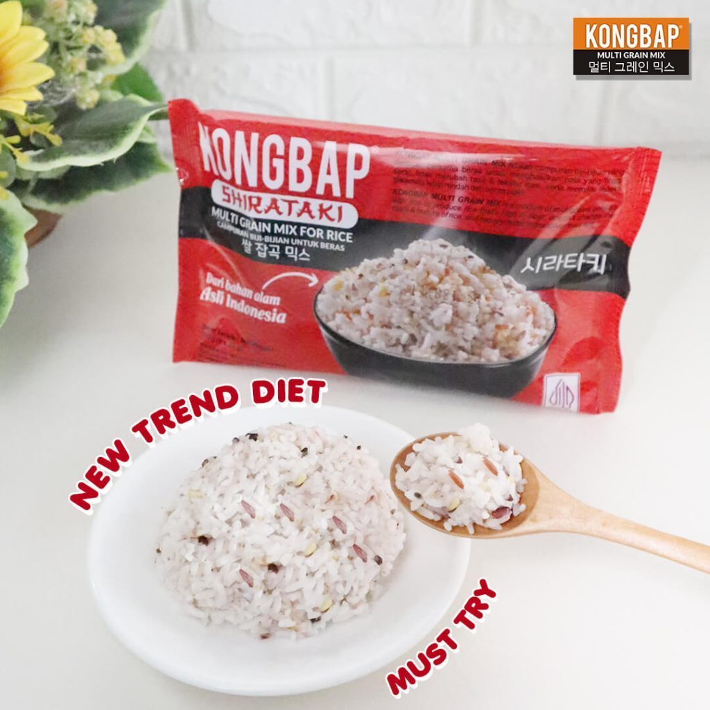 [oddsolshop] pekanbaru/Kongbap Shirataki Rice 150 gr Isi 6 Saset 25 gr Beras Instan Untuk Diet