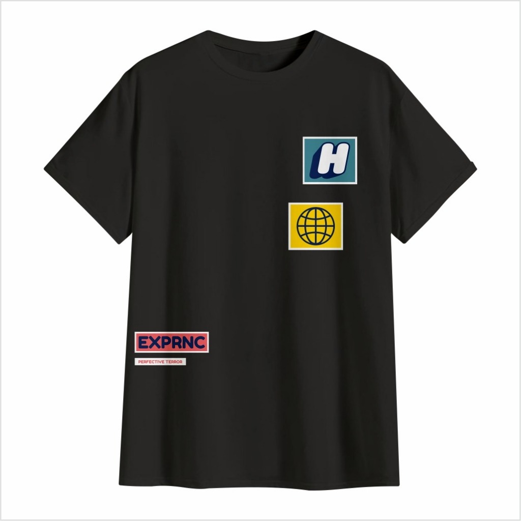 Medley Kaos T-shirt Unisex Black - Heroine Exprnc