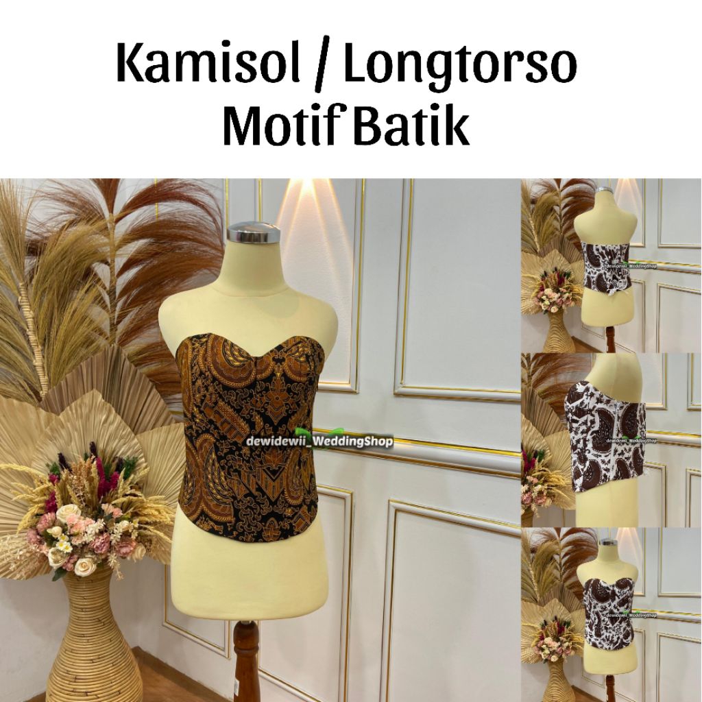 KAMISOL BATIK • Kamisol Motif Jarik - Motif Batik