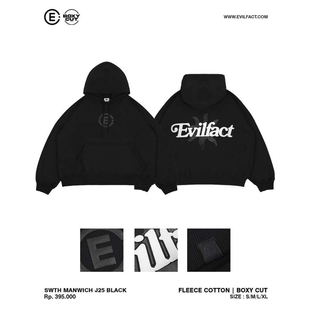 EVIL ARMY HOODIE - SWTH MANWICH J25 BLACK