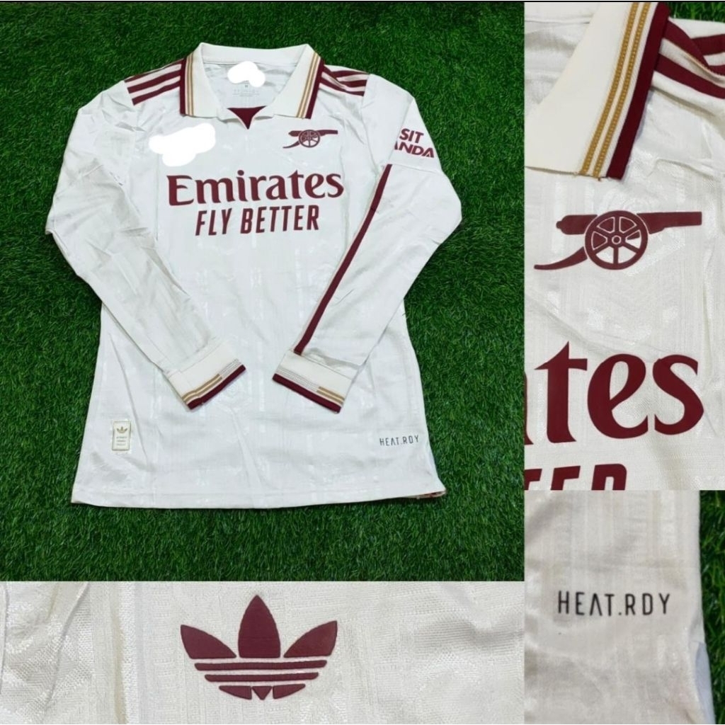 Jersey Kaos Baju Sepak Bola Arsenal Home Away 3rd Third Longsleeve Long Sleeve LS Lengan Tangan Panj